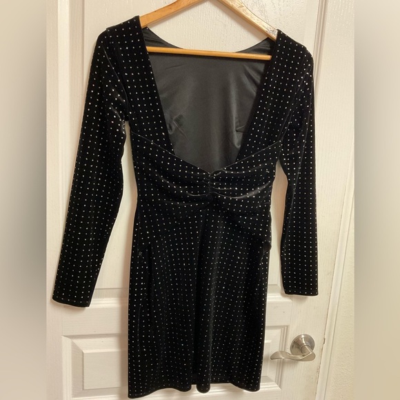 Express Black Studded Dress - Picture 3 of 7